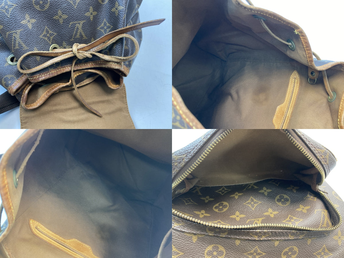 LOUIS VUITTON ルイヴィトン LV モノグラム モンスリGM リュック バックパック M51135