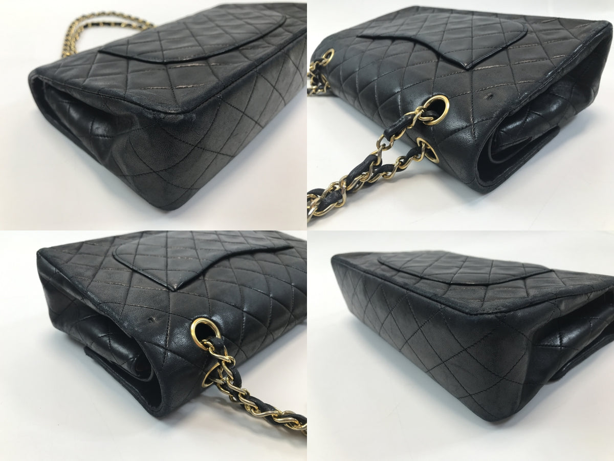 CHANEL マトラッセ25 Wフラップチェーン ラムスキン