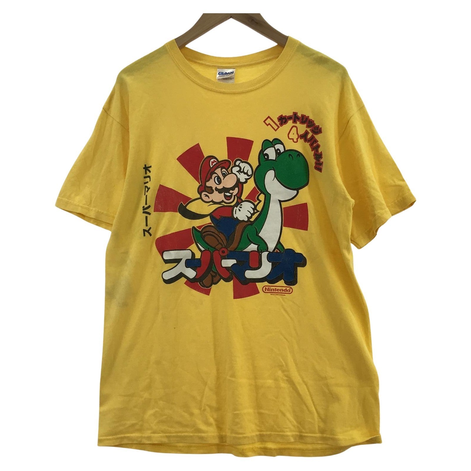 半袖Tシャツ 任天堂スパーマリオ 2009年 半袖カットソー (M) 黄 M