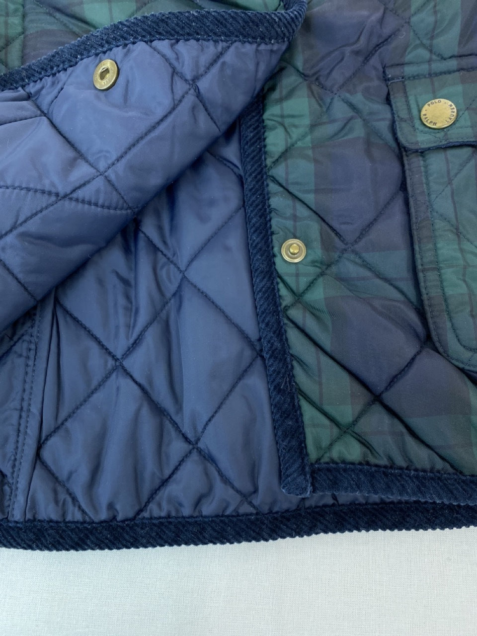 その他トップス POLO RALPH LAUREN タータンチェック キルティングジャケット(130)