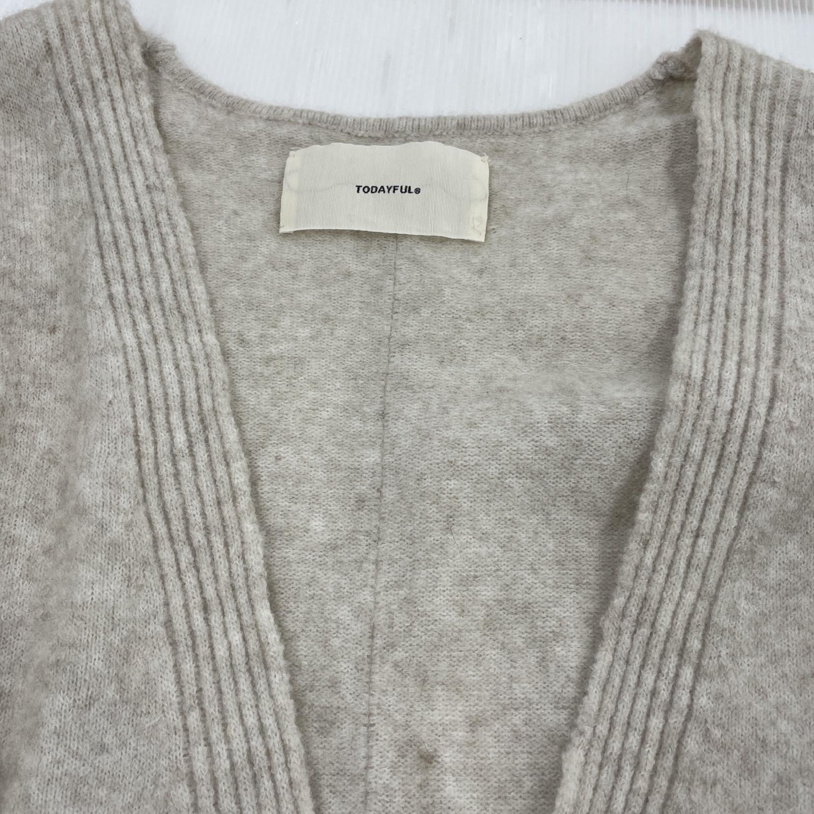 ワンピース TODAYFUL Raccoon Knit Dress 36 12020324 ホワイト