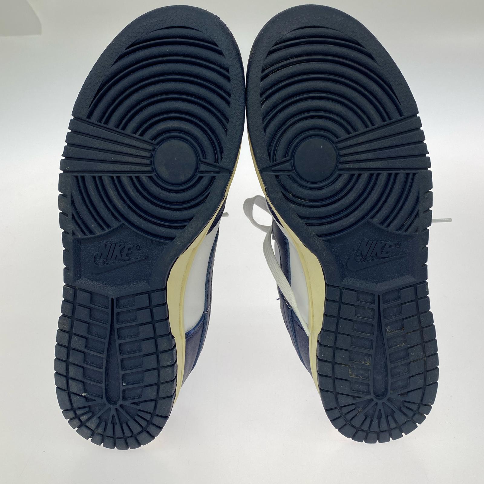 スニーカー NIKE WMNS Dunk Low Vintage Navy 25.5cm 25.5cm (US7 1/2 UK7 EU41)