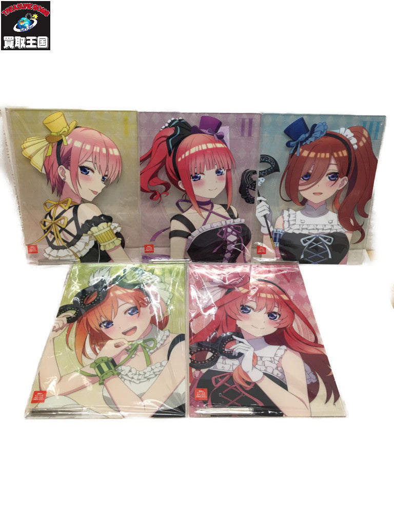 五等分 A3アクリルボード 5種コンプ フィギュア/グッズ