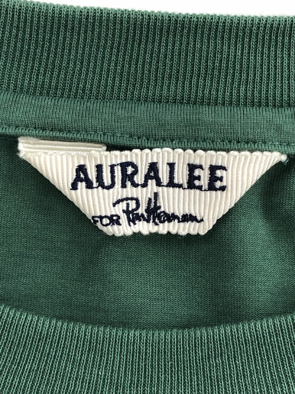 ワンピース AURALEE ロンハーマン別注コットンワンピース グリーン 0