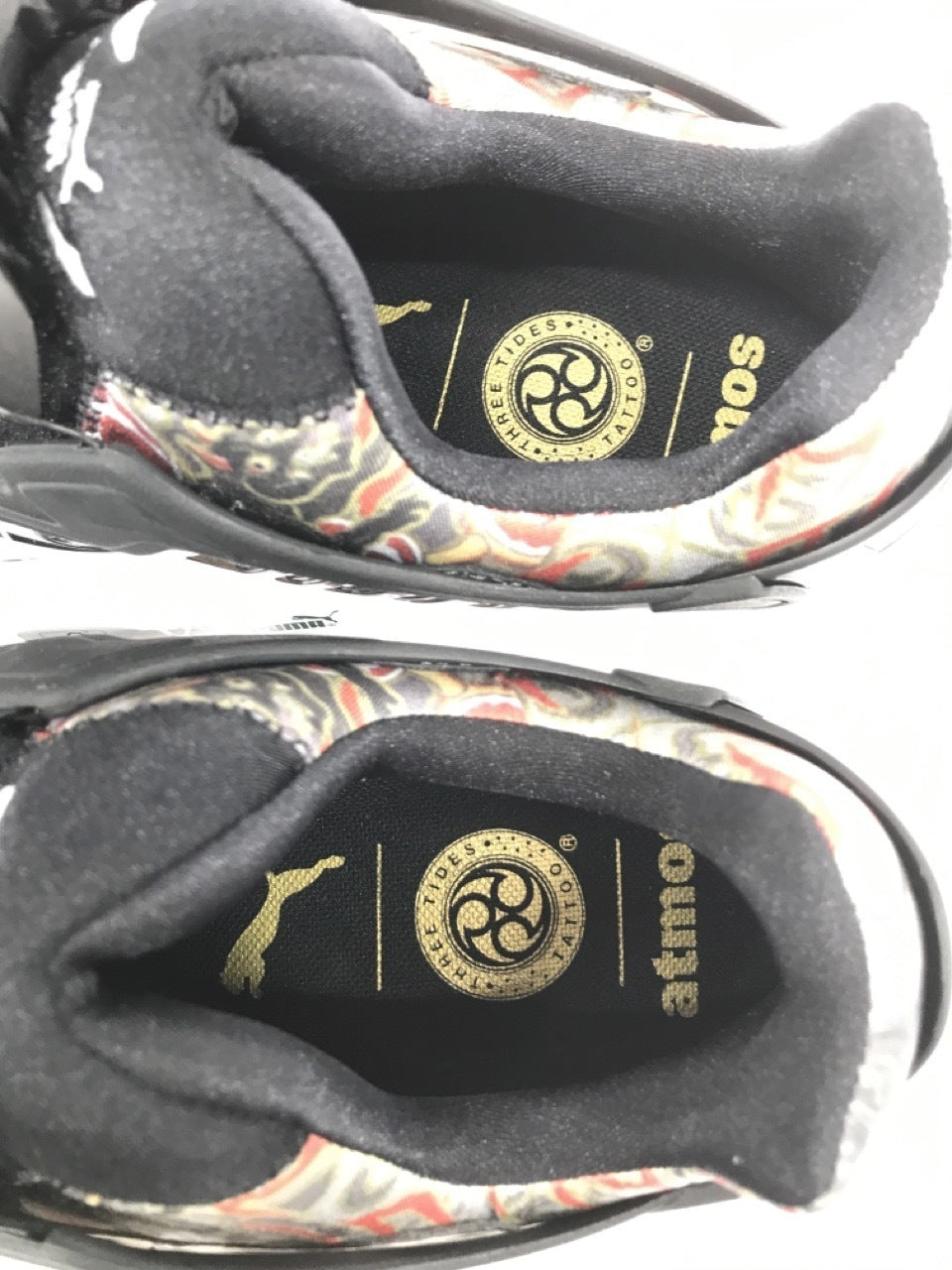 スニーカー THREETIDESTATTOO×ATMOS×PUMA DISC BLAZE BLACK