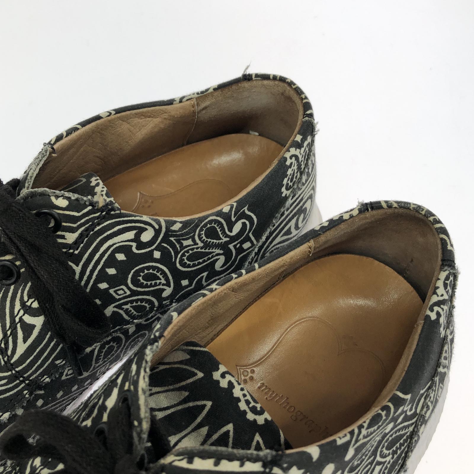 スニーカー mythography ローカットスニーカー/BLK/バン