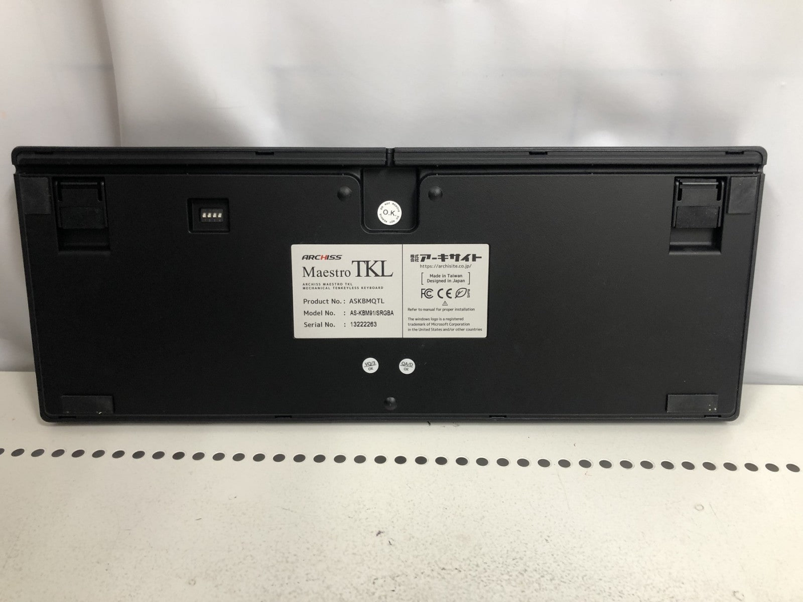 アーキサイト テンキーレスキーボード マエストロTKL パソコン