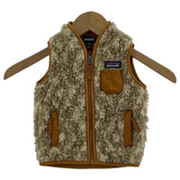その他トップス patagonia フリーズボアZIPベスト(3-6M)茶系