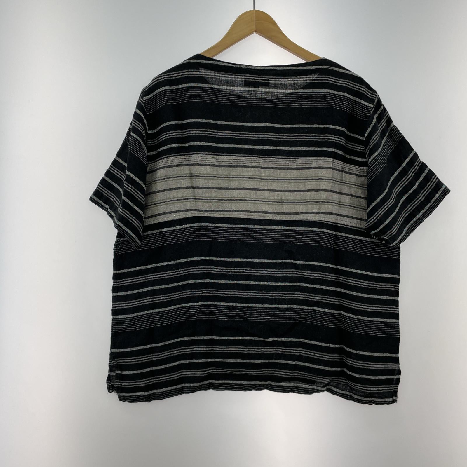 その他トップス mojito リネン半袖カットソー 黒 XL