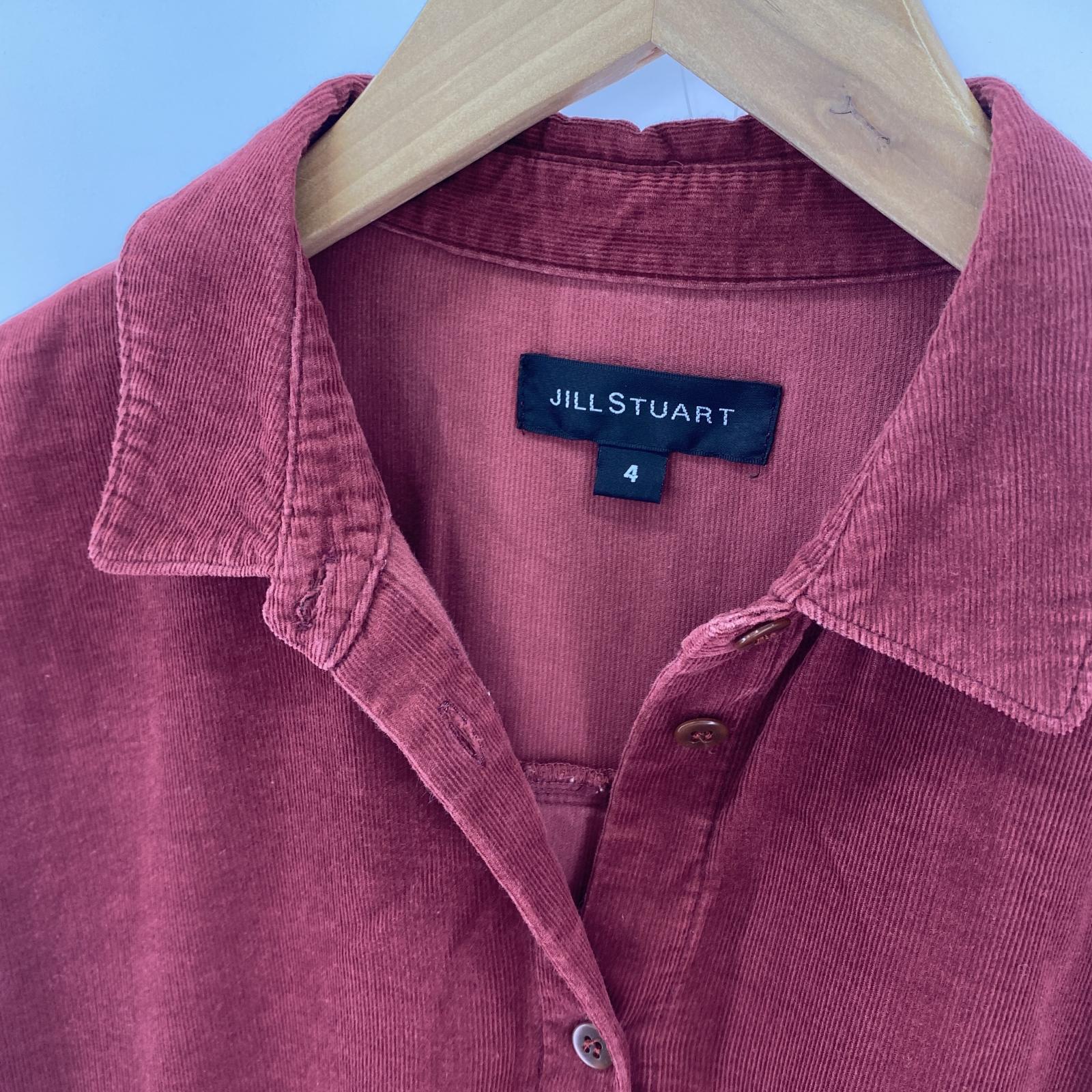 ワンピース JILLSTUART コーデュロイワンピース レッド