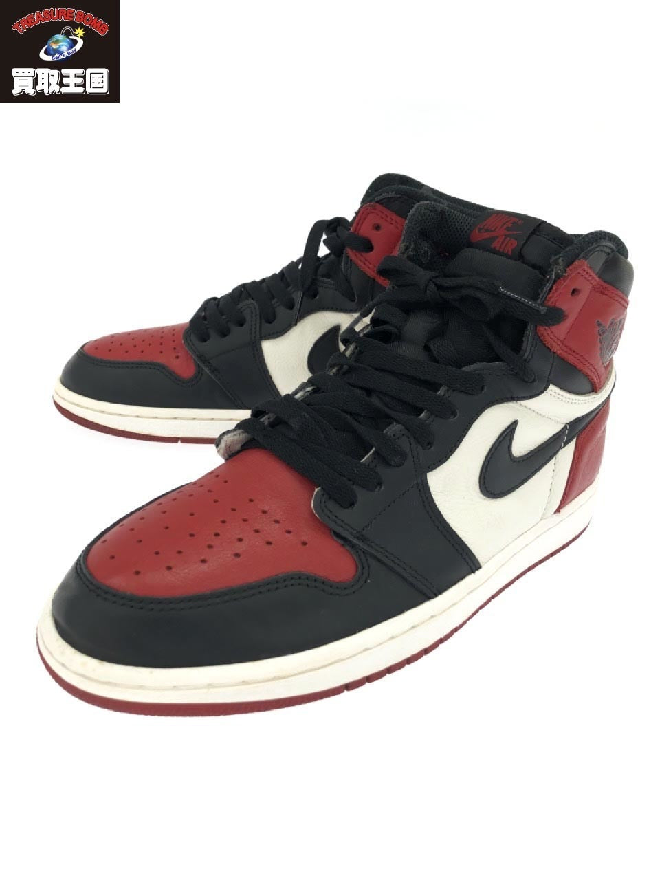 スニーカー NIKE AIR JORDAN 1 RETRO HIGH OG BRED TOE 28.0cm 555088-610
