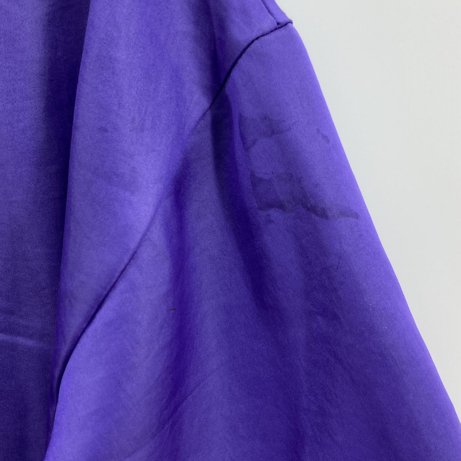 長袖シャツ Acne Studios/サテン/オープンカラーシャツ/パープル/32/FN-WN-BLOU000426 32 パープル
