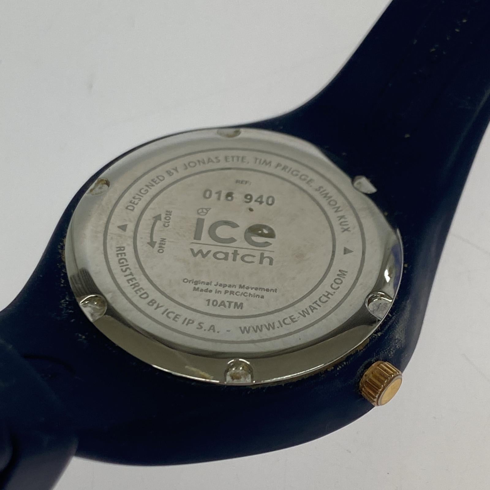 腕時計 ice watch クオーツ腕時計青 ネイビー