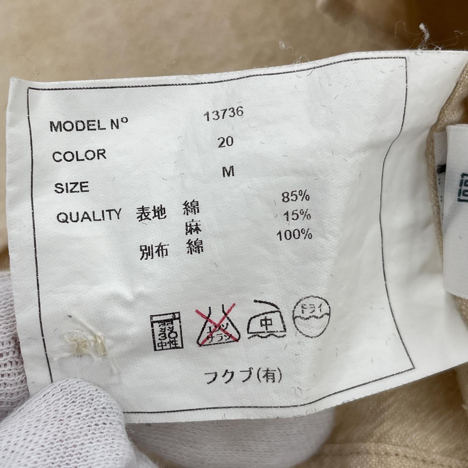 ワンピース YAECA リネンシャツワンピース ベージュ M M ベージュ