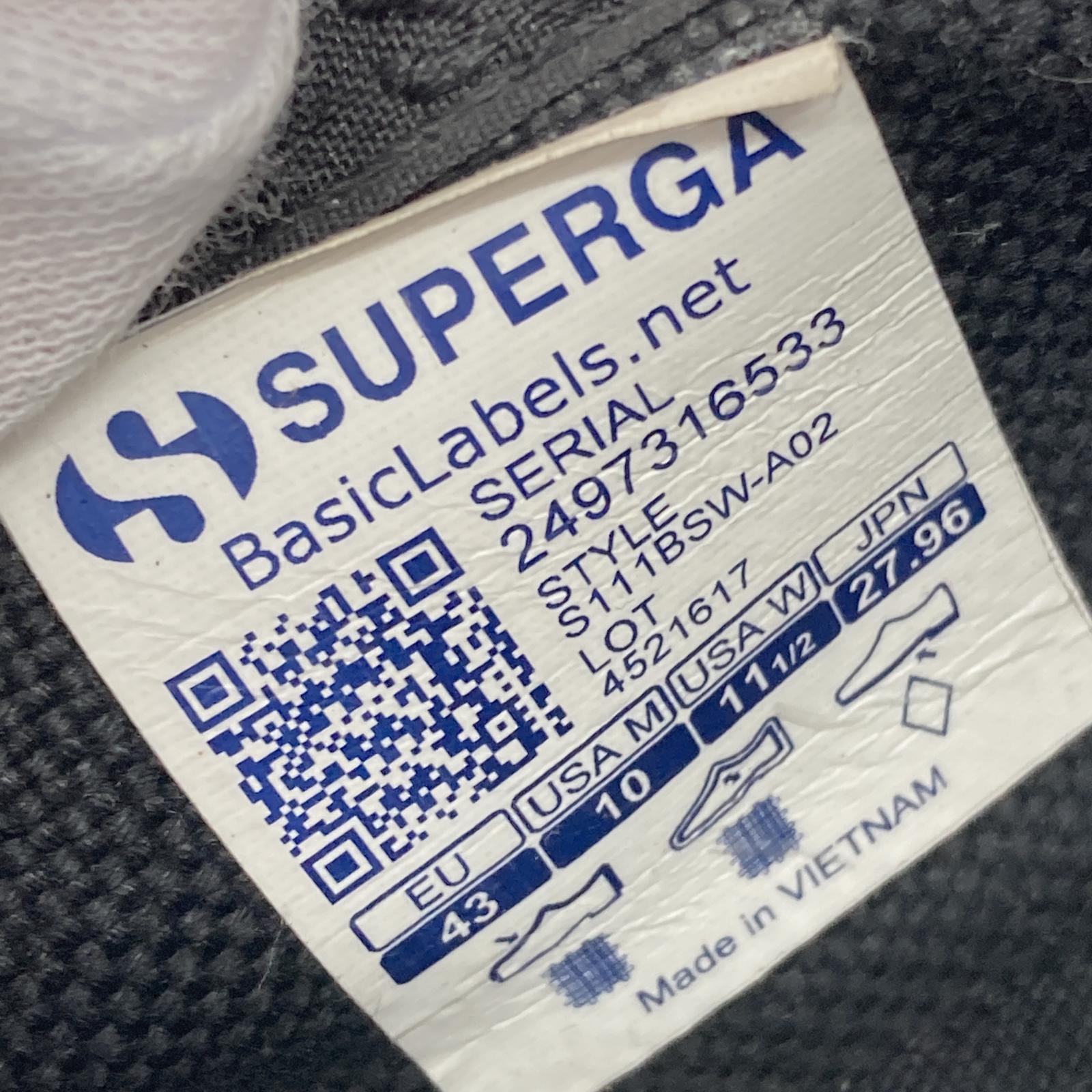 スニーカー Kaptain Sunshine×SUPERGA スリッポン 43 ブラック