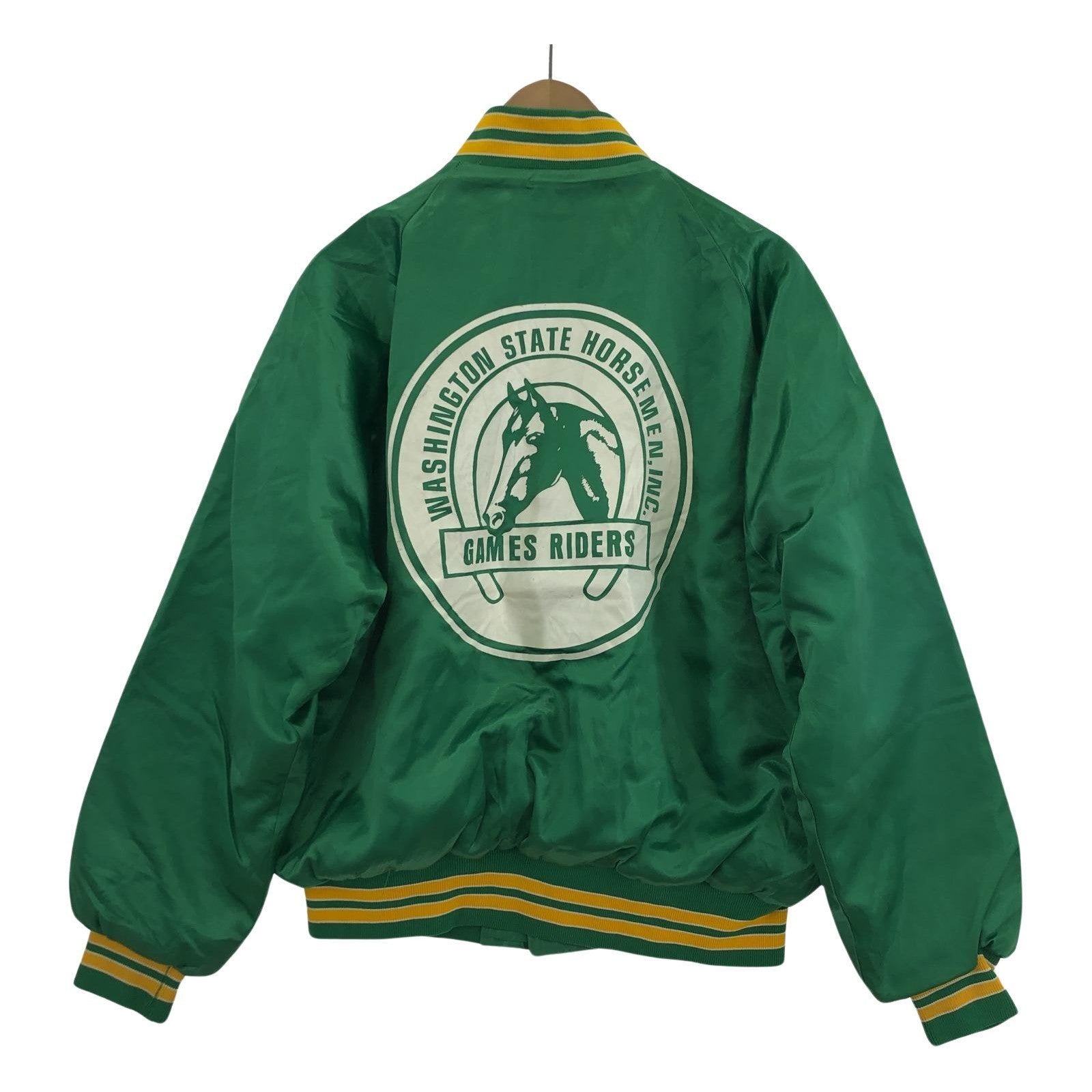 その他アウター OLD・VINTAGE ナイロンスタジャン(L)緑 L グリーン