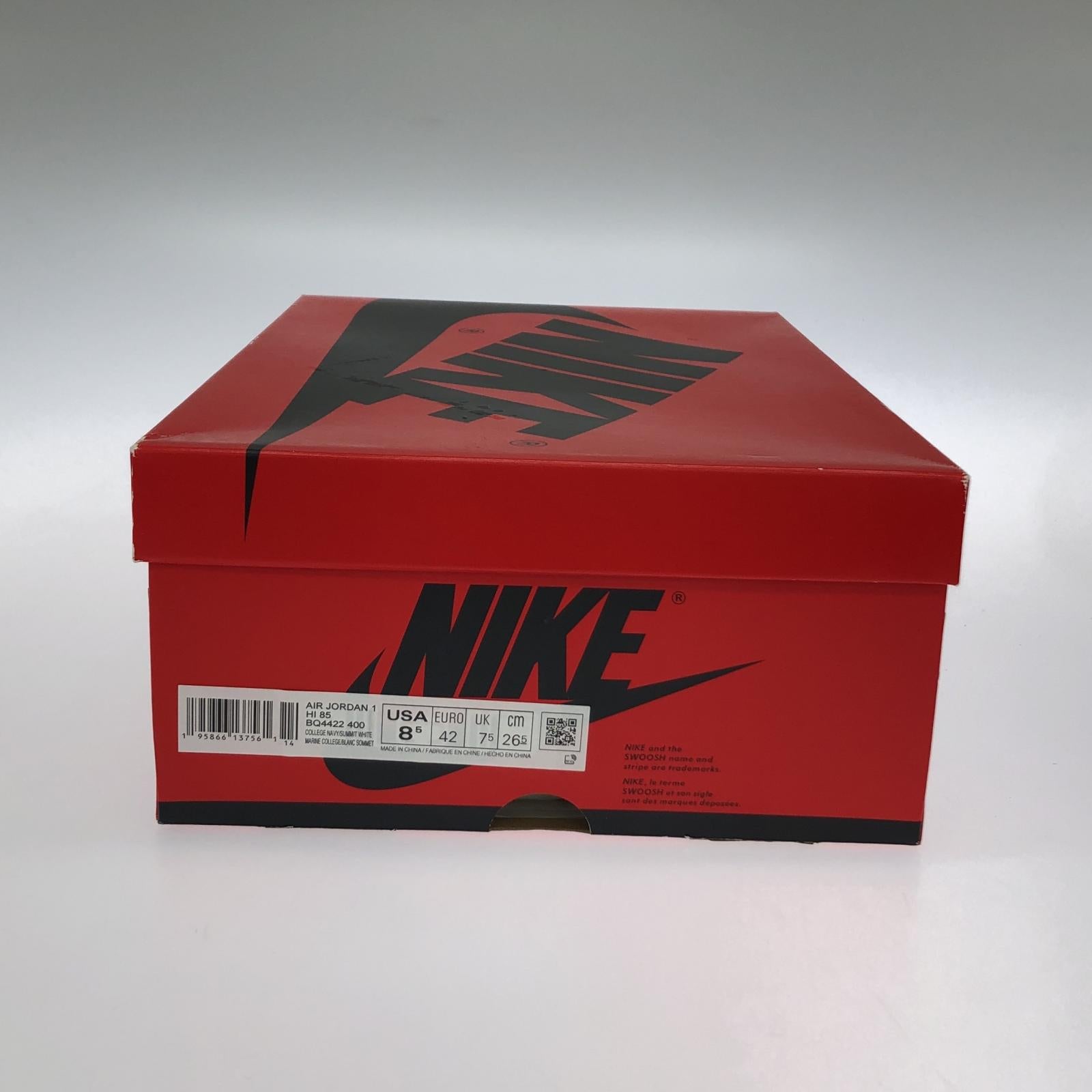 スニーカー NIKE AIR JORDAN 1 HIGH 85 ハイカットスニーカー 紺グレー 26.5cm