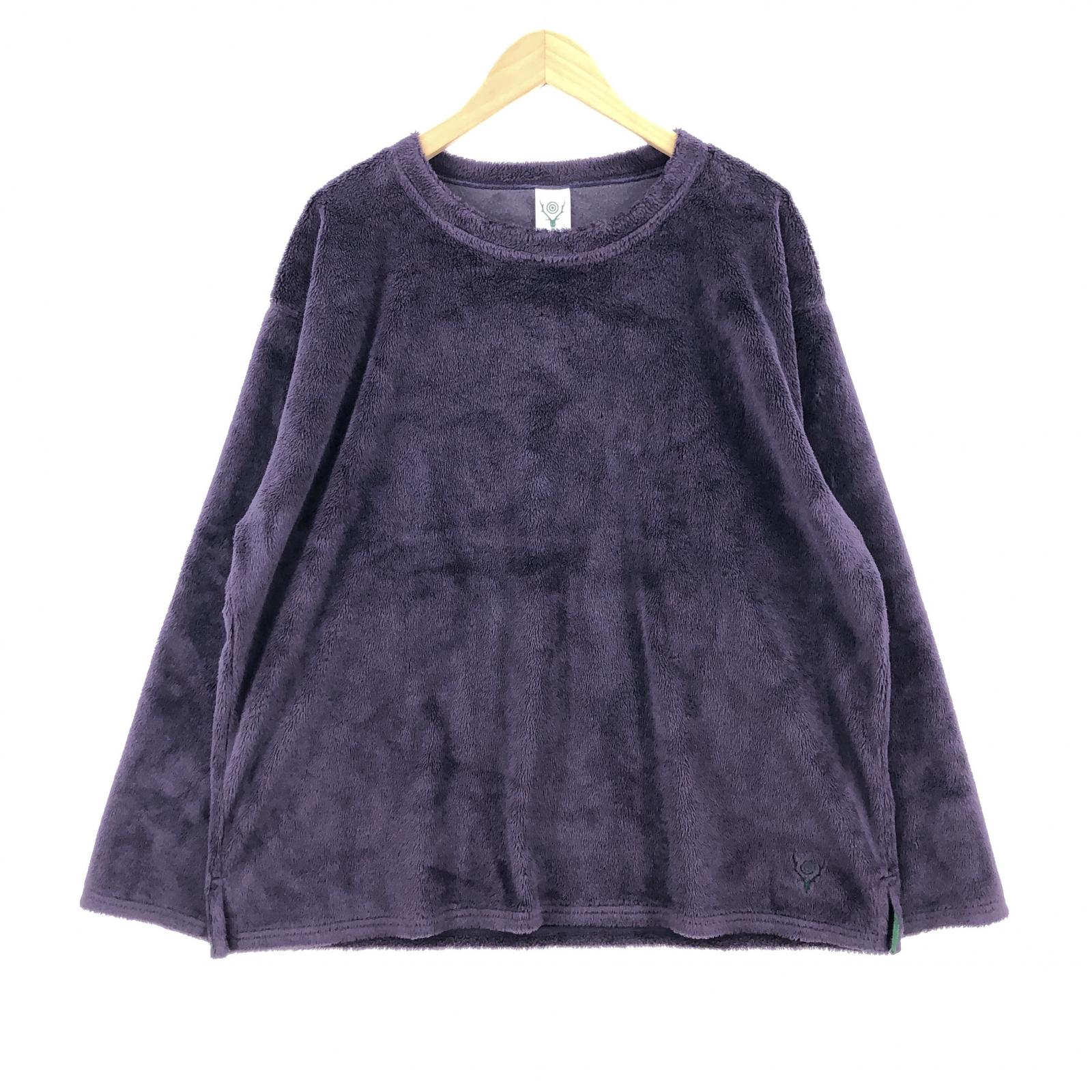 その他トップス South2 West8/18AW/SIDE SLIT CREW NWCK SHIRT/紫 S パープル