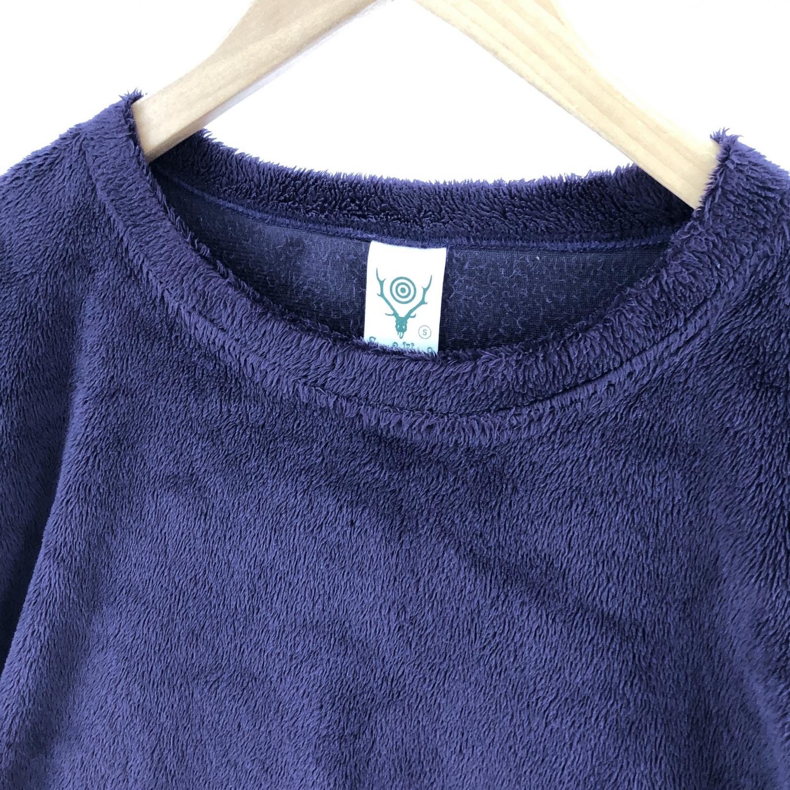 その他トップス South2 West8/18AW/SIDE SLIT CREW NWCK SHIRT/紫 S パープル