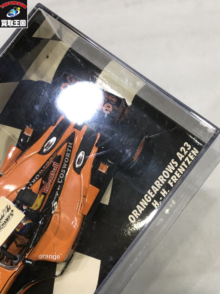 ミニチャンプス 1/43 オレンジアロウズ A23 エンリケ・ベルノルディ #20 スケールカー