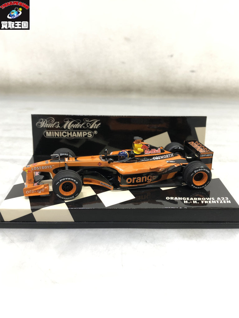 ミニチャンプス 1/43 オレンジアロウズ A23 エンリケ・ベルノルディ #20 スケールカー
