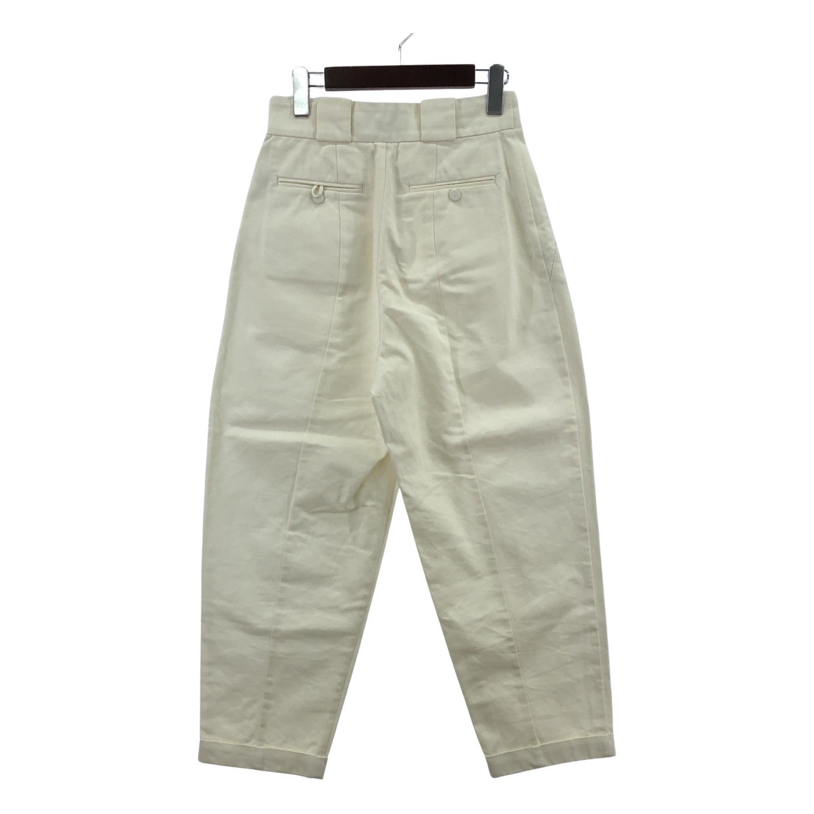 その他ボトムス Traditional Weatherwear HIGH WAIST PT タックパンツ 白 S ホワイト