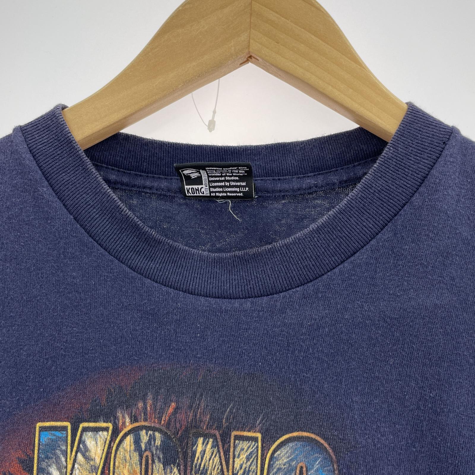 長袖シャツ KING KONG プリントTシャツ ネイビー