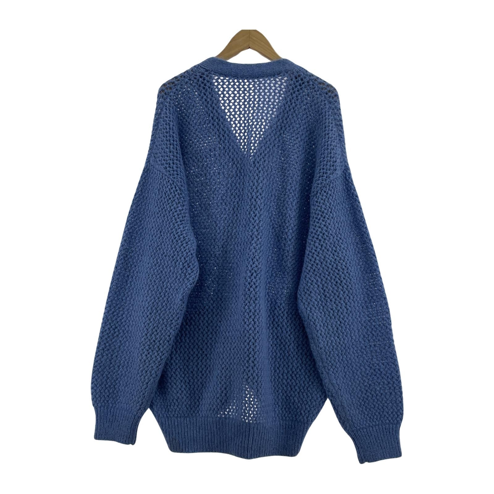 その他トップス crepuscule 21AW モヘヤカーディガン 青系 2103-023 ブルー