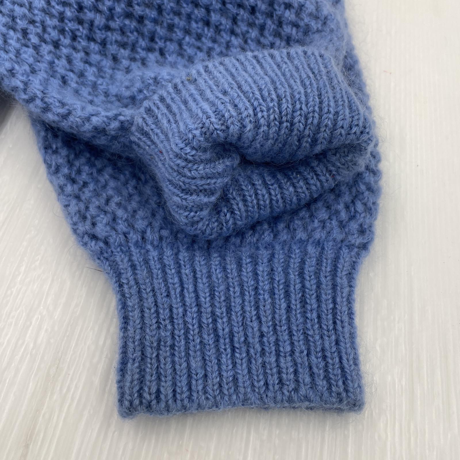 その他トップス crepuscule 21AW モヘヤカーディガン 青系 2103-023 ブルー