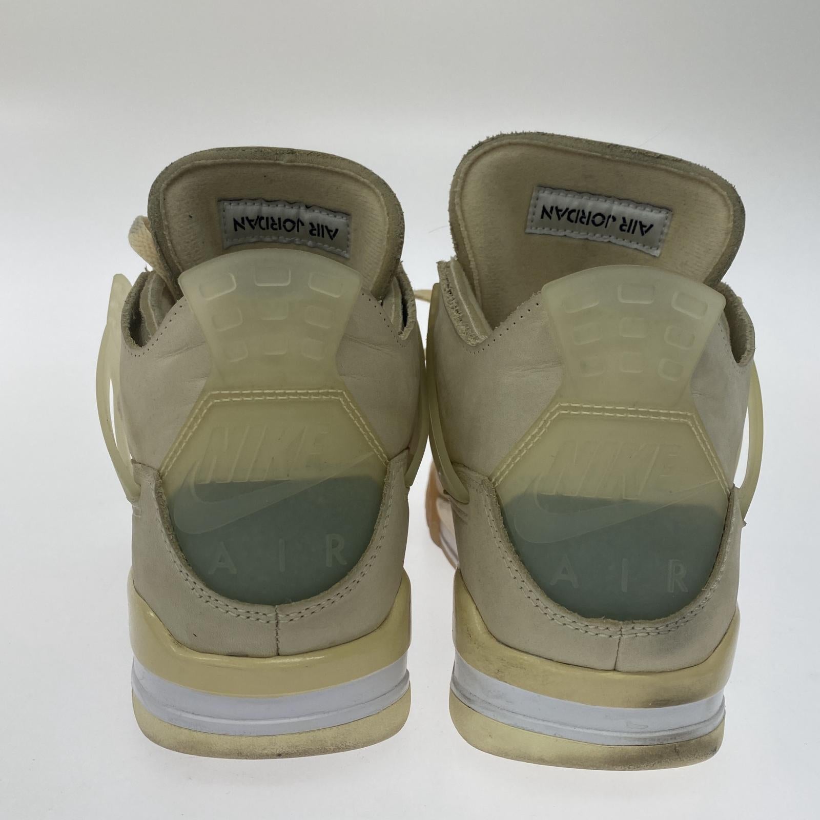 スニーカー Off-White×Nike Women's Air Jordan 4 SP Sail CV9388-100 (26) ホワイト