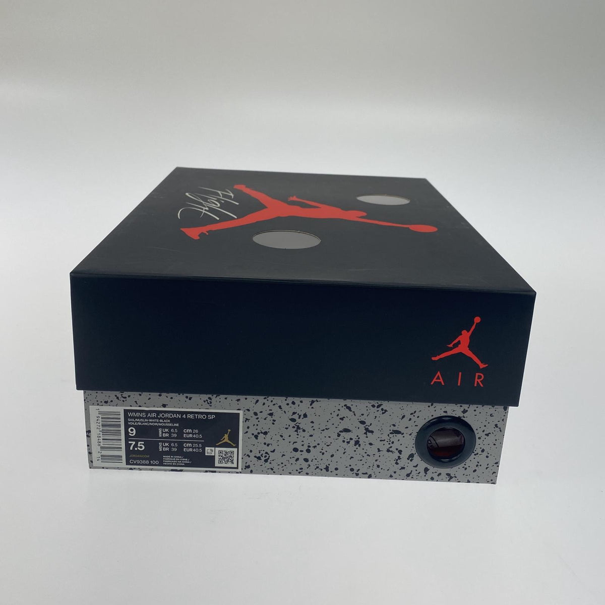 スニーカー Off-White×Nike Women's Air Jordan 4 SP Sail CV9388-100 (26) ホワイト