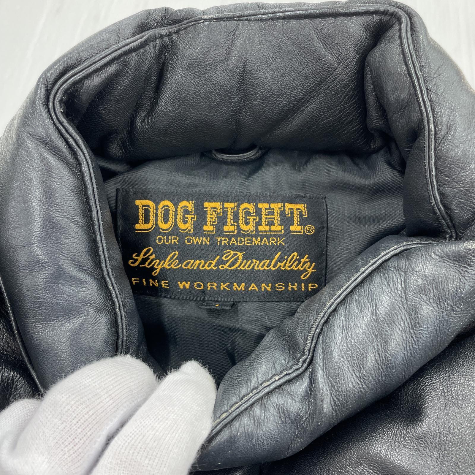 その他アウター DOG FIGHT レザーダウン (1) 1 ブラック
