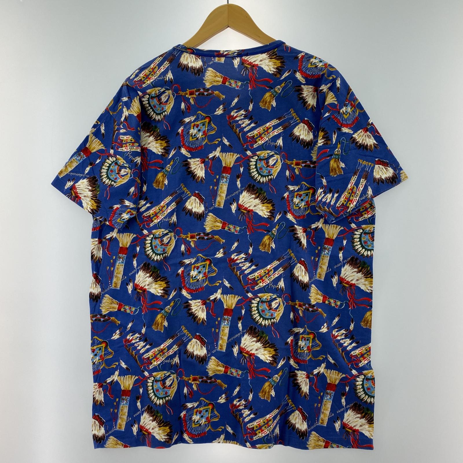 その他トップス PAPAS ドリームキャッチャー Tシャツ 青 M ブルー