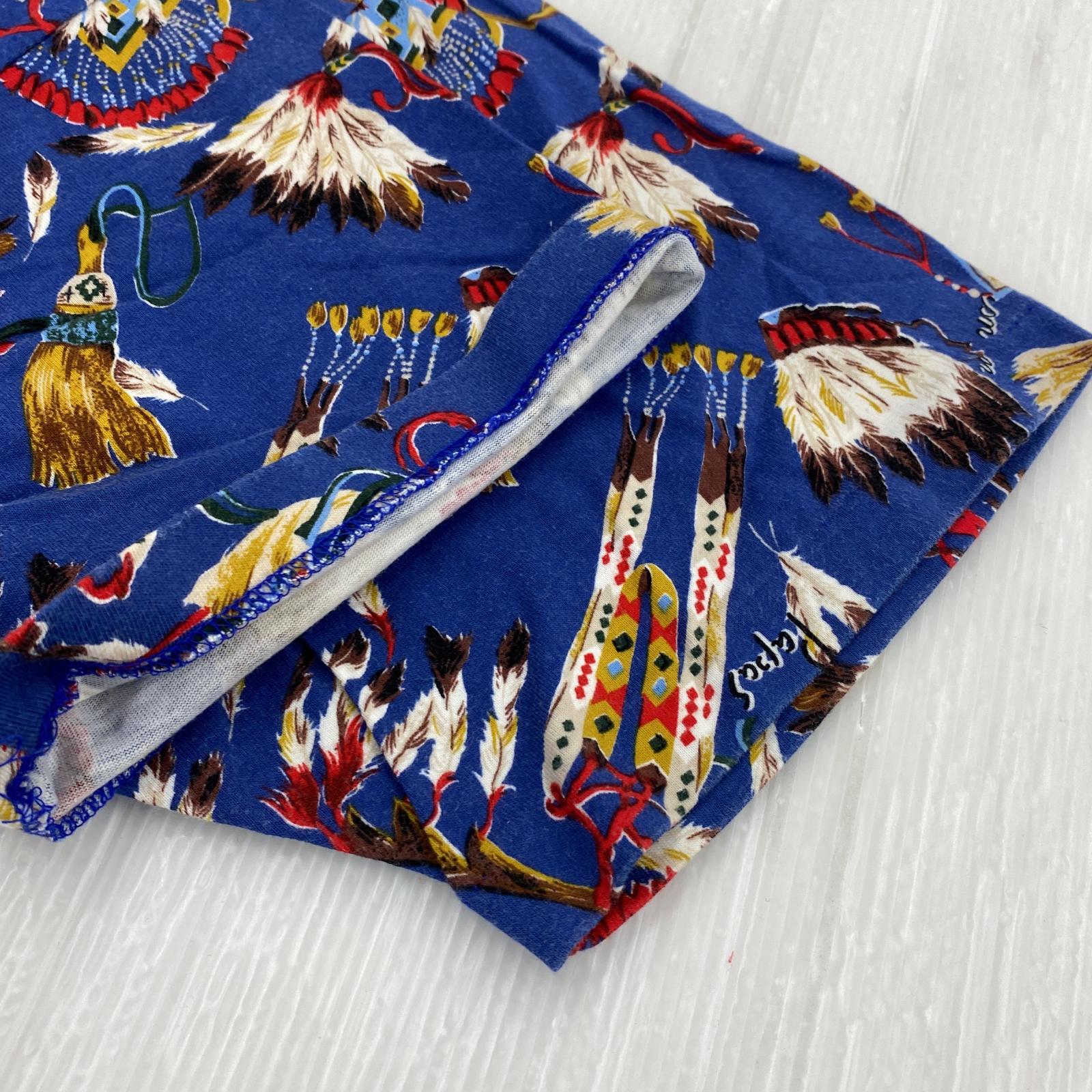 その他トップス PAPAS ドリームキャッチャー Tシャツ 青 M ブルー