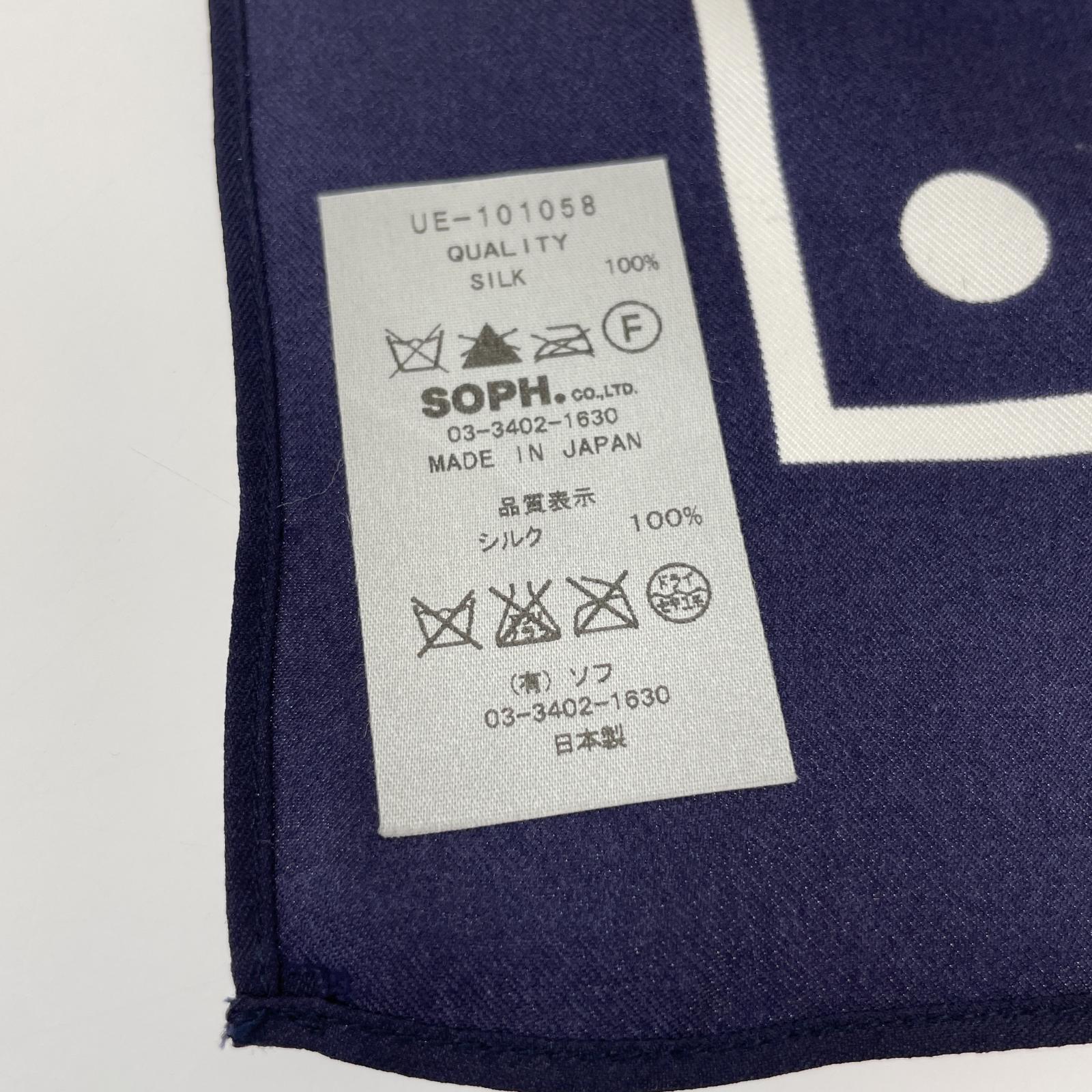 その他アクセサリー uniform experiment シルクスカーフ ネイビー ネイビー