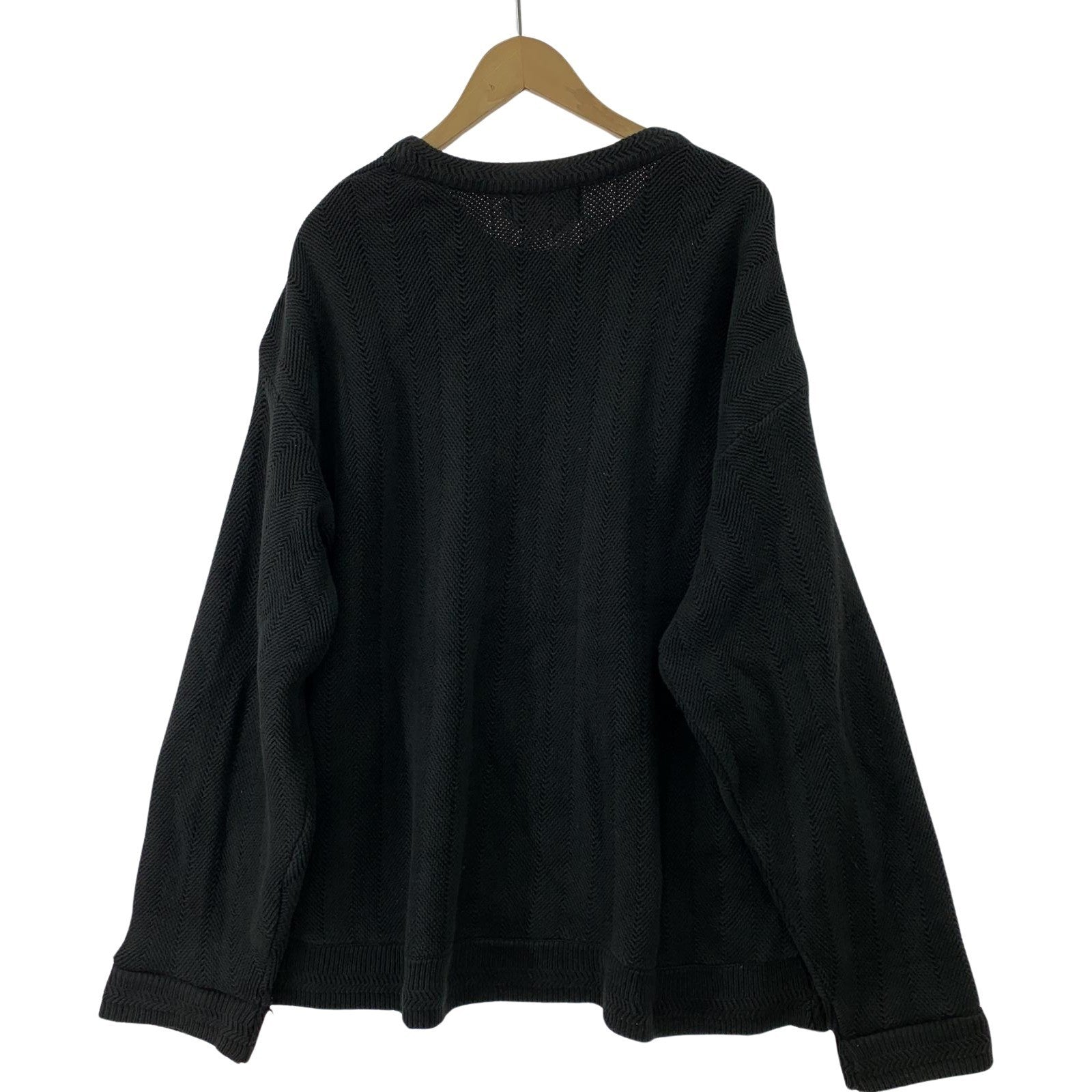 その他トップス POLO RALPH LAUREN CHAPS コットンハイゲージニット XXL L ブラック