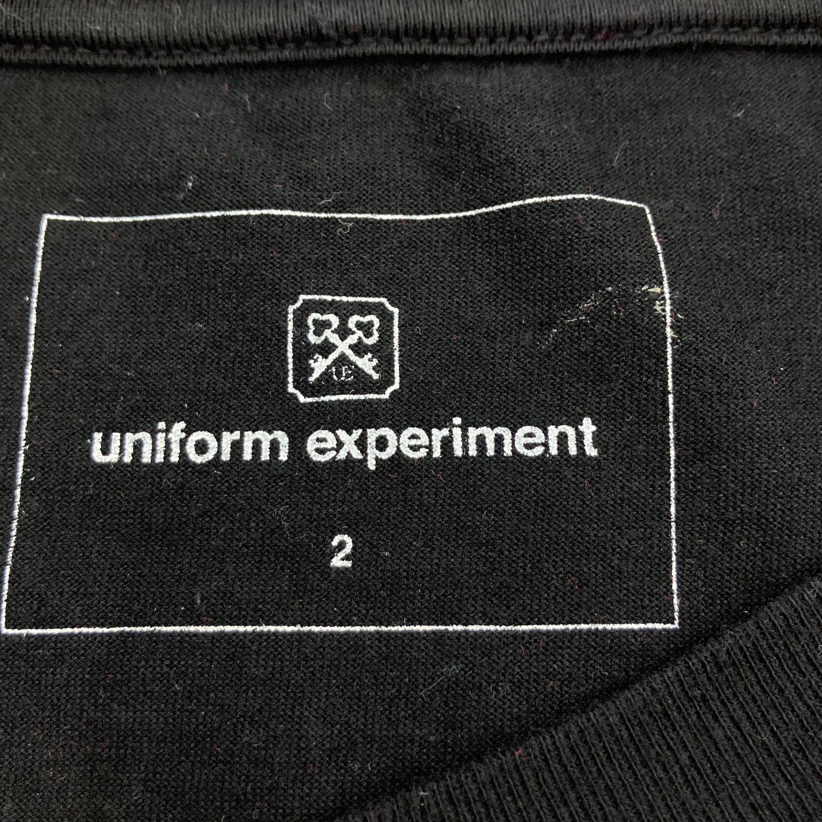 その他トップス uniform experiment カットソー 黒(2) 2 ブラック