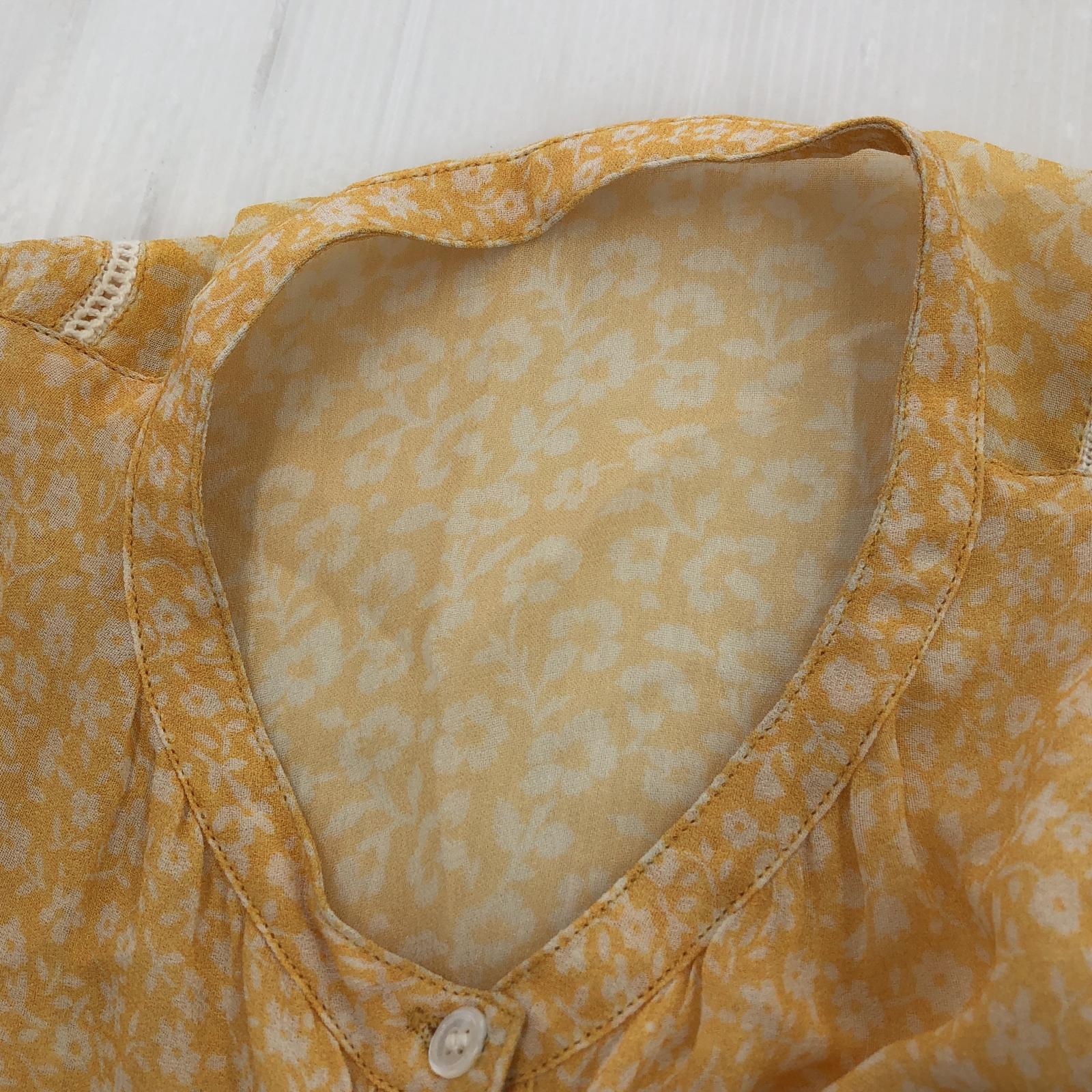 その他トップス SLOBE IENA 花柄ブラウス 黄 イエロー