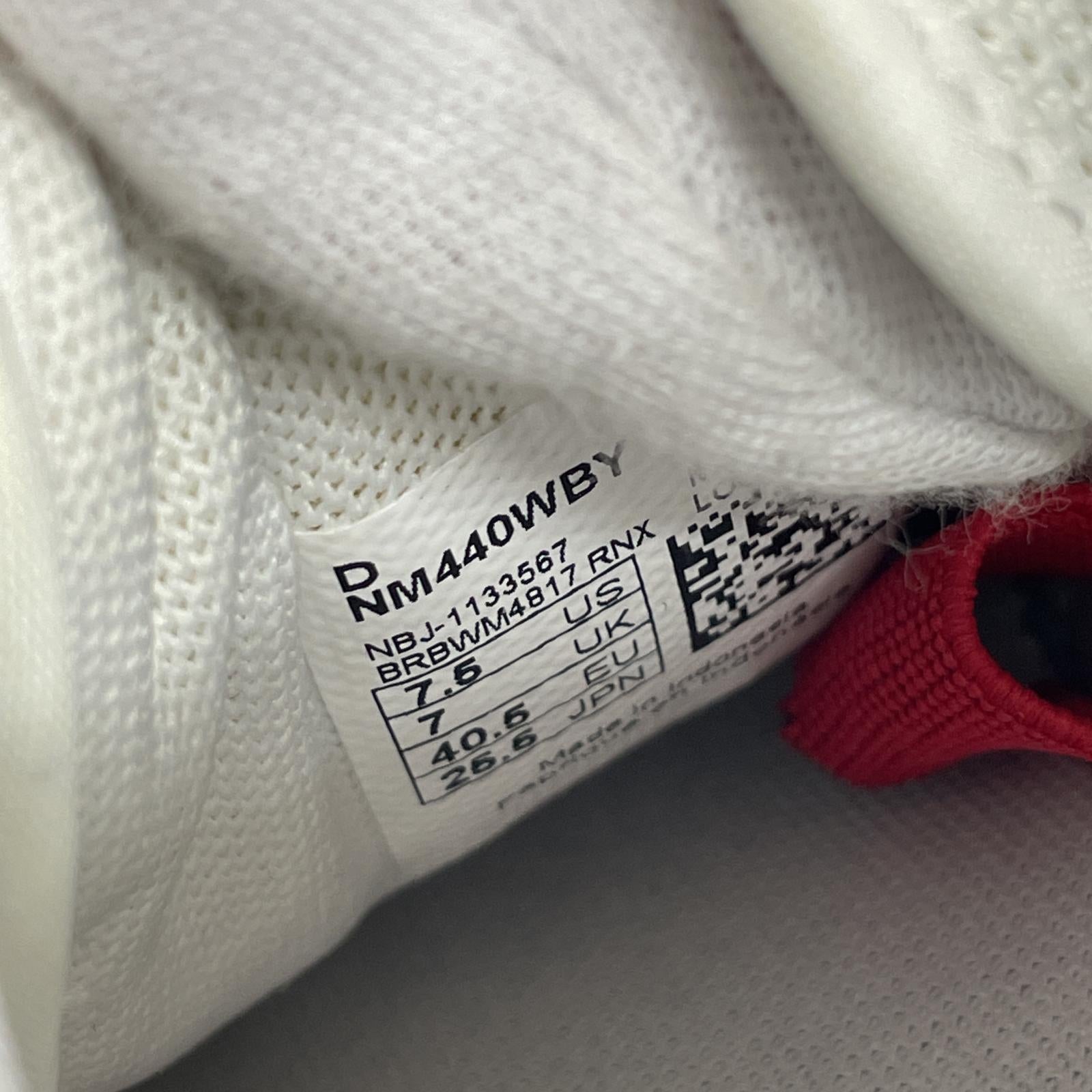 スニーカー NEW BALANCE/NEW BALANCE/NUMERIC 440/25.5cm ホワイト