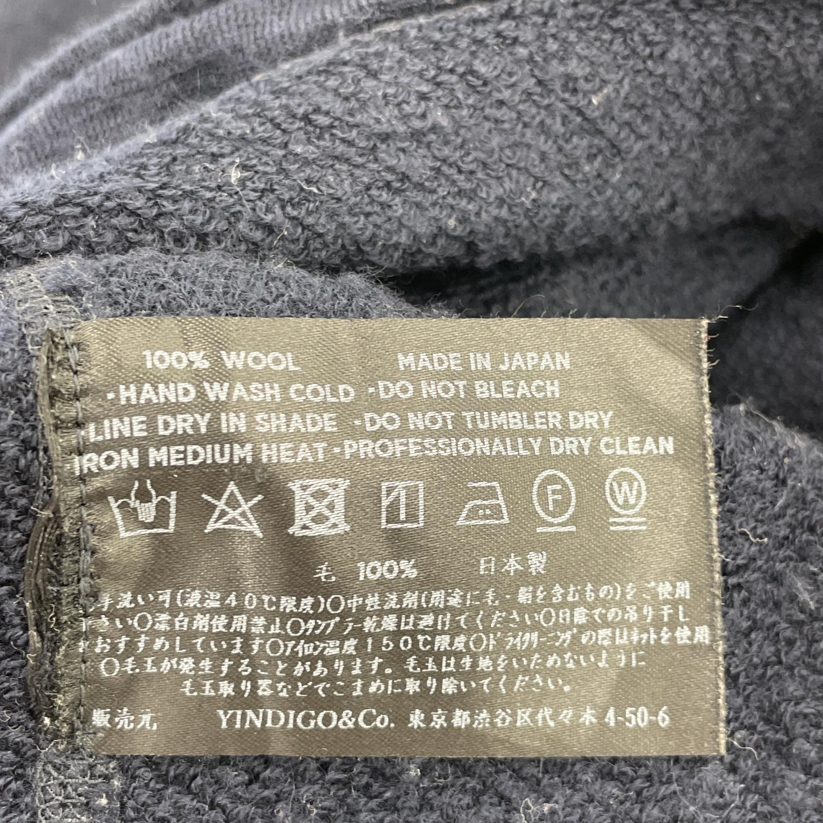 その他トップス YINDIGO A M/ウールニット/ネイビー ネイビー