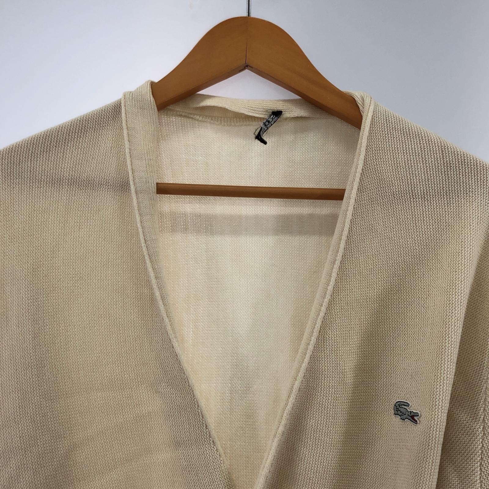 その他アウター LACOSTE アクリルカーディガン ホワイト