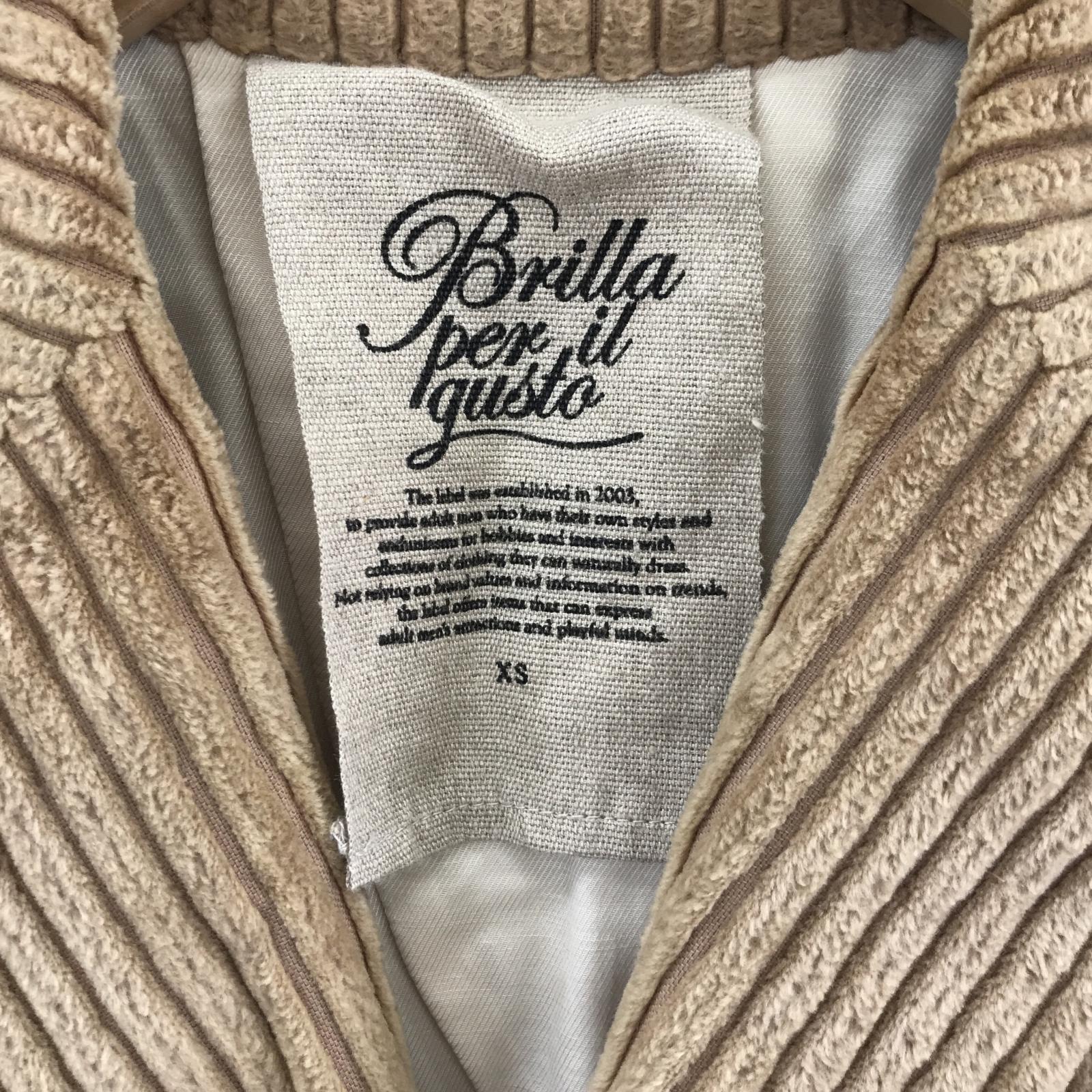 その他アウター BRILLA per il gusto ダブルブレストコーデュロイジャケット ベージュ