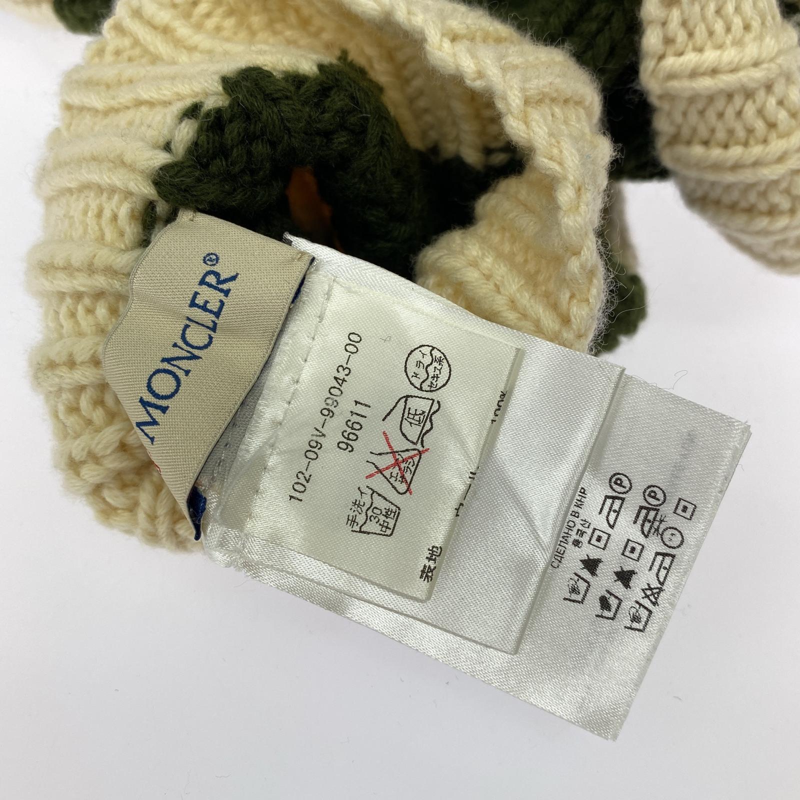その他アクセサリー MONCLER ボーダーニットソックス/カーキ