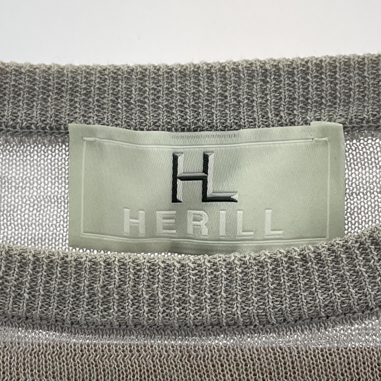 その他トップス HERILL Ramie High gauge Crewneck リネンニット sizeS S グレー