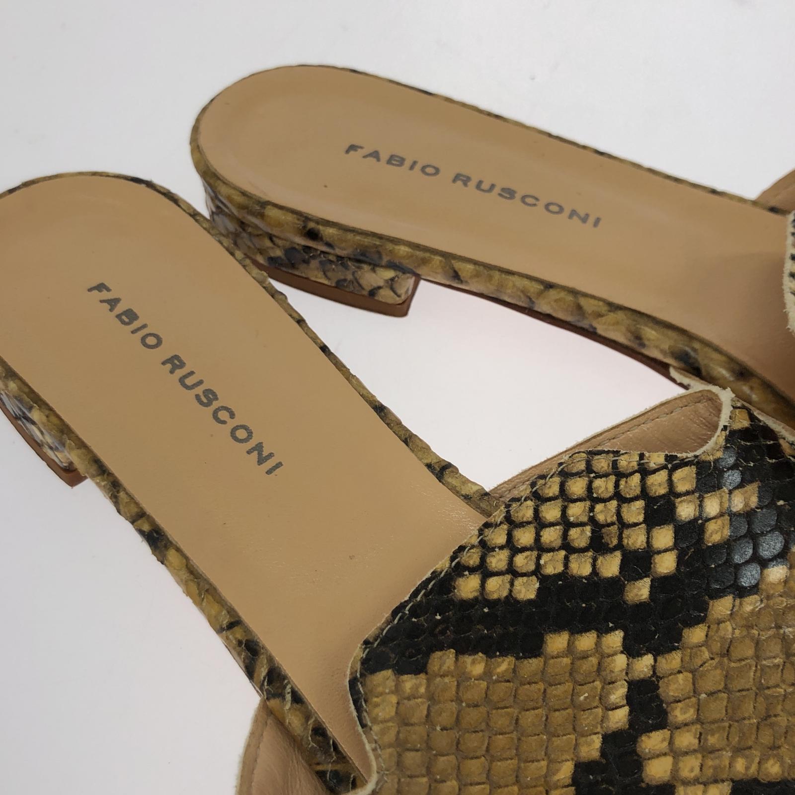 その他靴 FABIO RUSCONI パイソンフラットサンダル/size:36 36