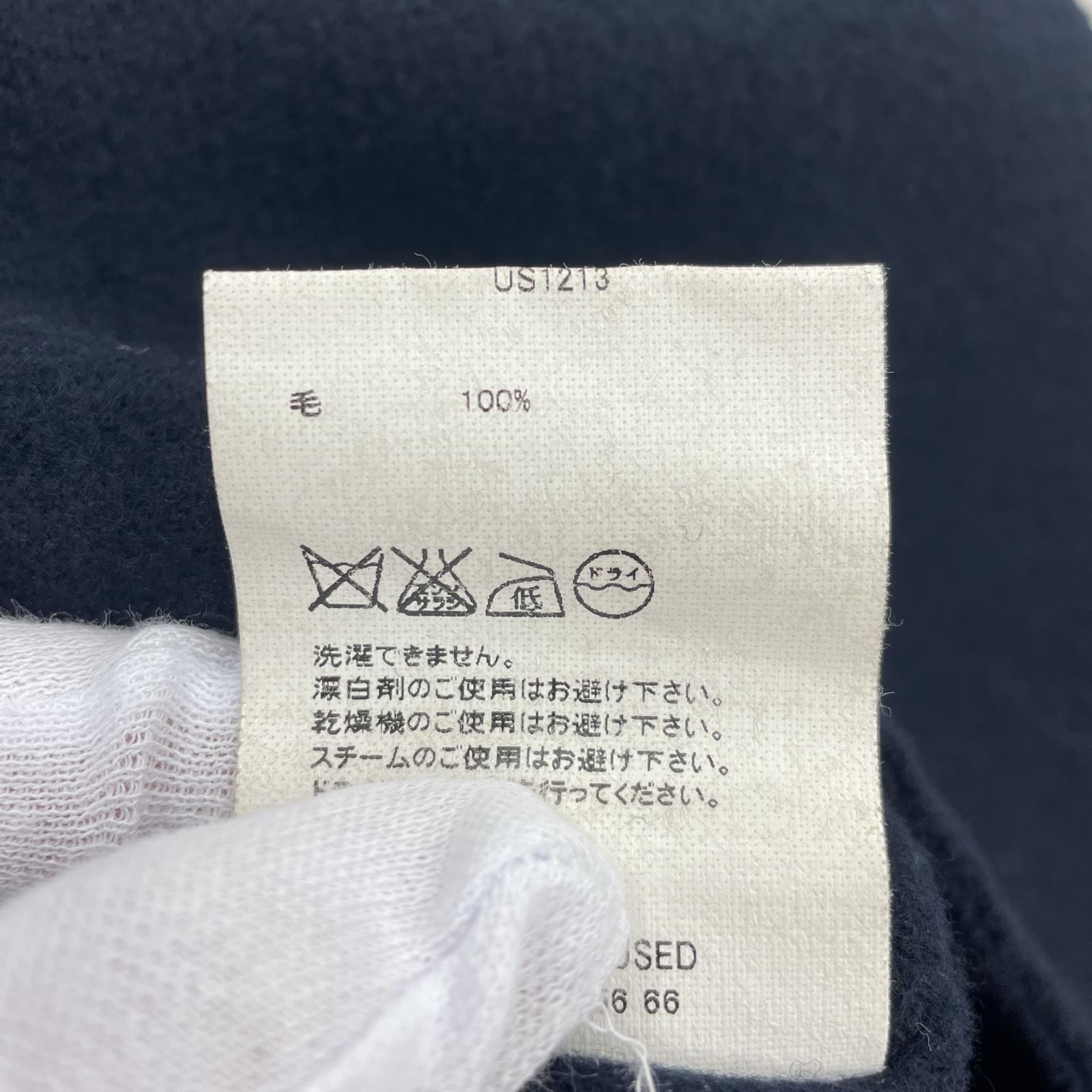 その他アウター UNUSED ウールガウン ネイビー 2 2 ネイビー