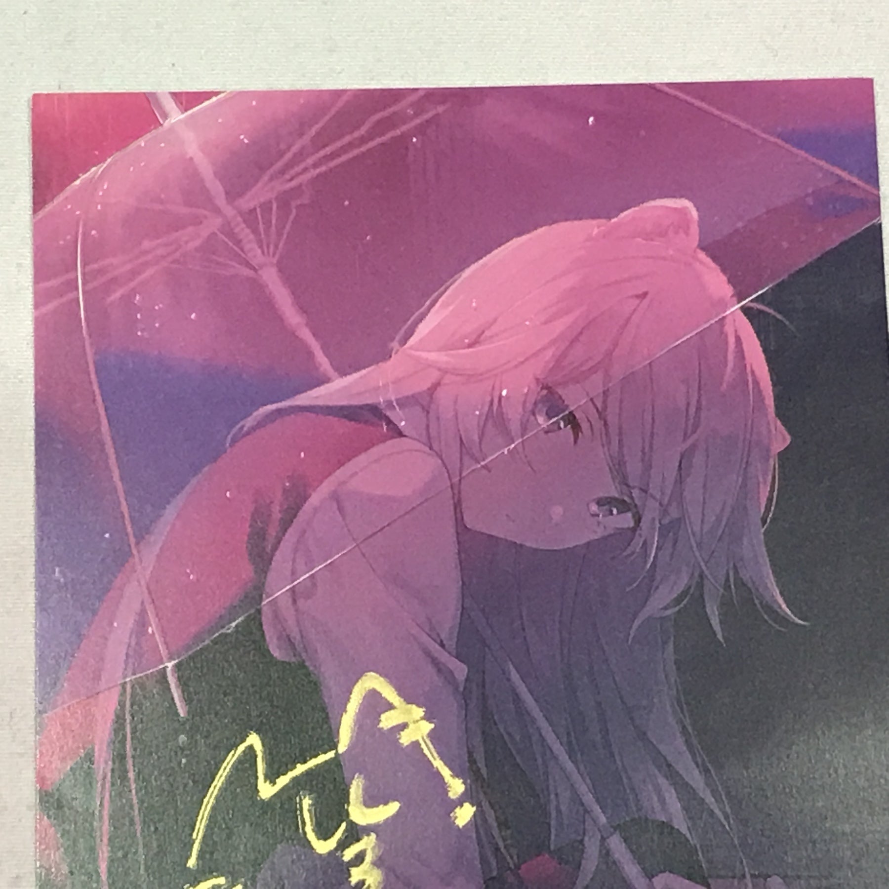 ホロライブ 獅白ぼたん 直筆サイン入りポストカード フィギュア/グッズ