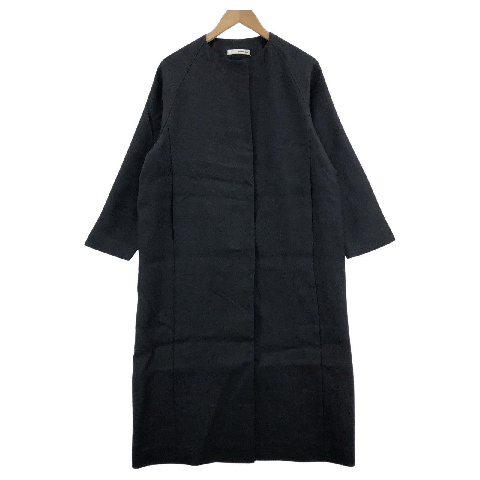 その他アウター evam eva linen alpaca coat ブラック