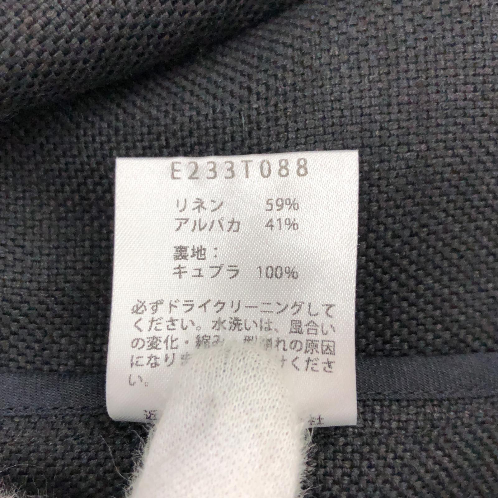 その他アウター evam eva linen alpaca coat ブラック