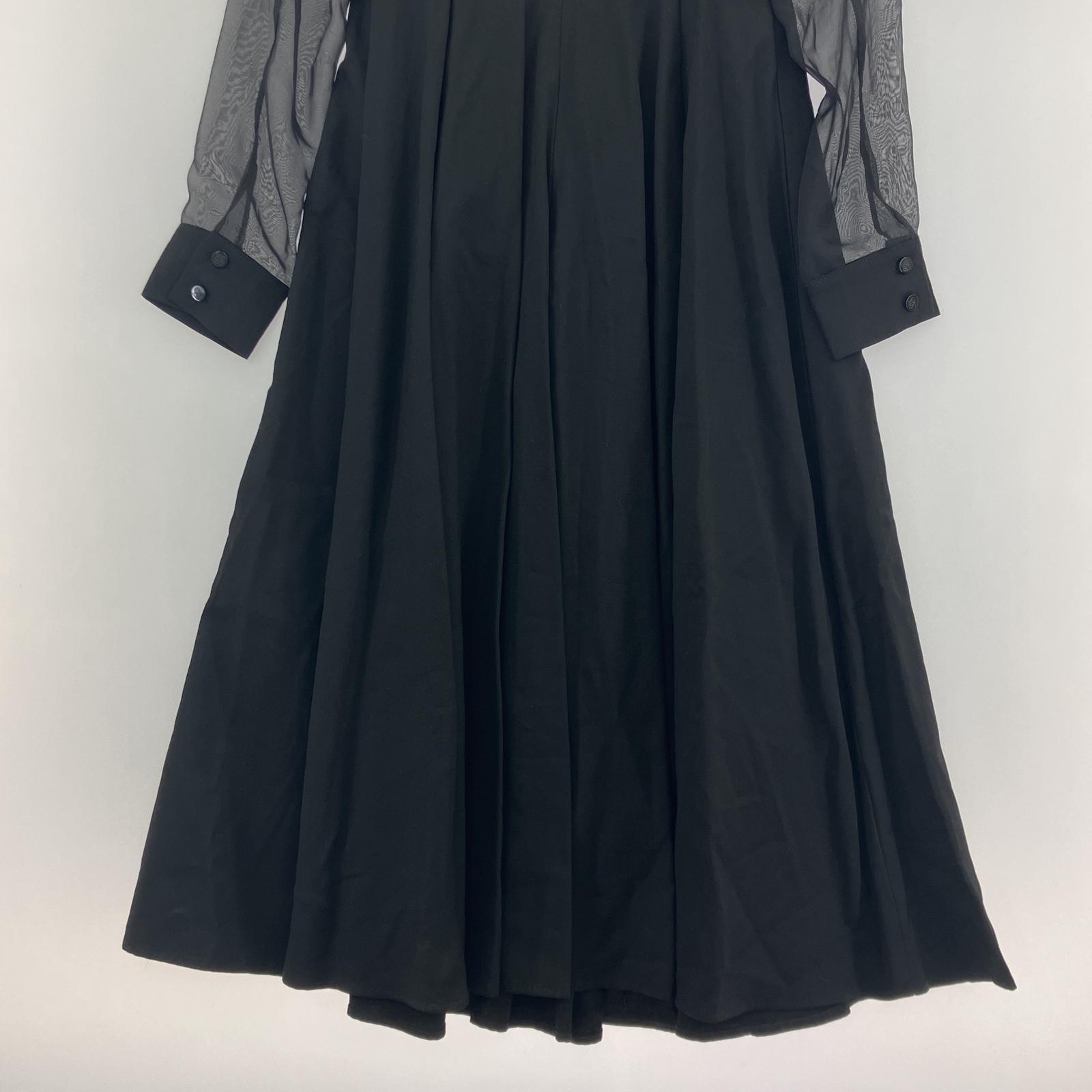 ワンピース Tnewties 袖シフォンワンピース/BLK ブラック